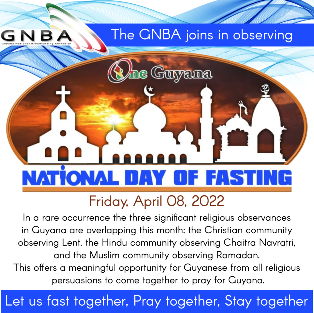 National Day of Fasting and Prayer – Guyana National Broadcasting Authority