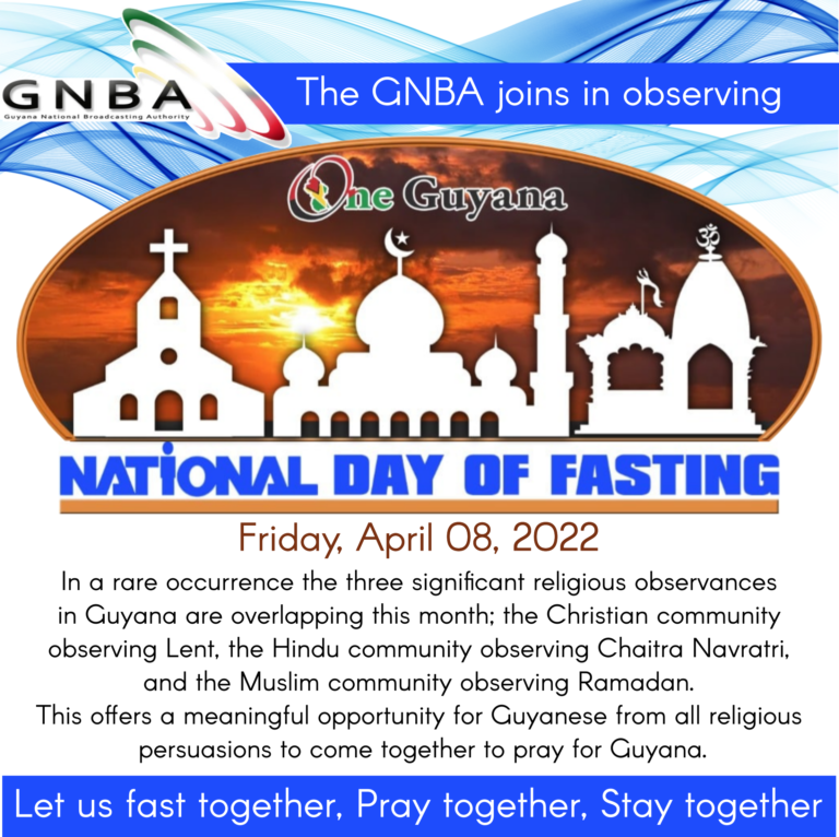 National Day of Fasting and Prayer Guyana National Broadcasting Authority