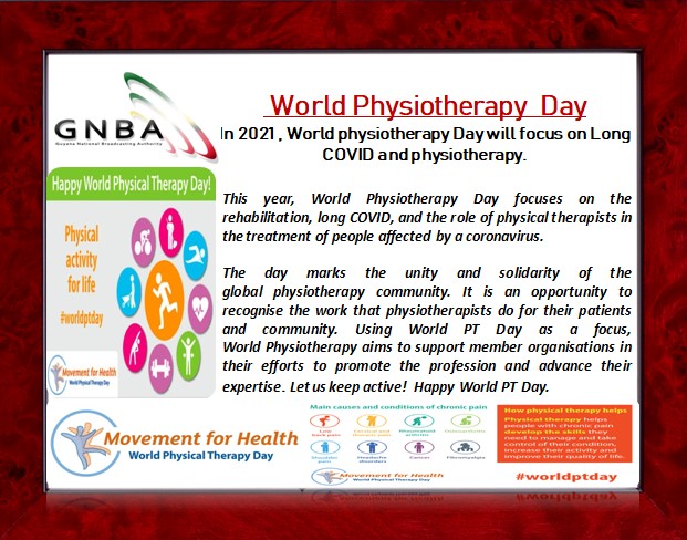 World Physiotherapy Day, 2021 – Guyana National Broadcasting Authority